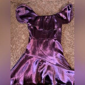 Francesca’s size medium plum satin dress